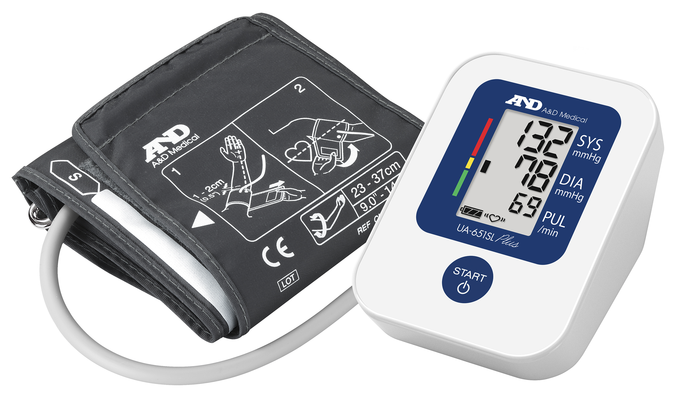 A&D Medical UA-651SL Plus (ISO) Upper Arm Blood Pressure Monitor With AFib Screening