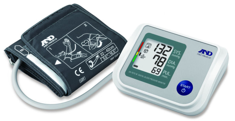 A&D Medical UA-767S-W Upper Arm Blood Pressure Monitor with AFib Screening (wide range cuff)
