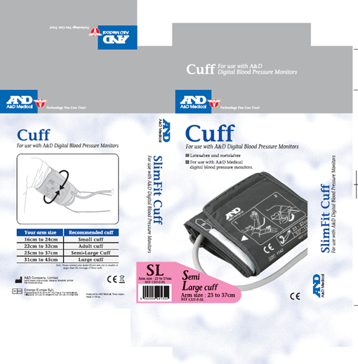 A&D Medical UA Series Semi Large Adult Cuff CUF-F-SL